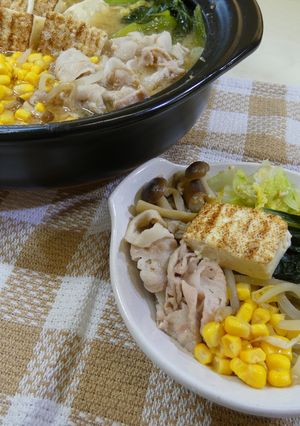 【土鍋】ごまみそ鍋-レシピのメイン写真