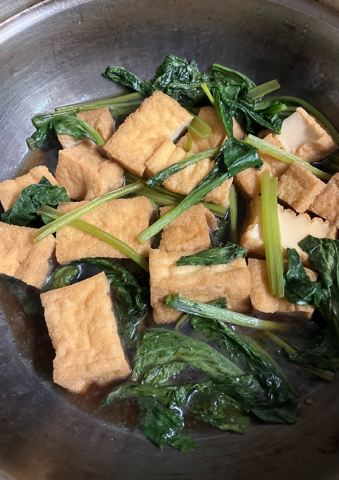 厚揚げと小松菜の煮物-レシピのメイン写真