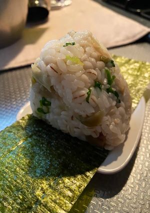 ザーサイ&ネギのおにぎり-レシピのメイン写真