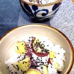 A picture of ほっこりサツマイモ御飯.