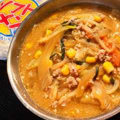 懐かしの給食♡ソフトめんのコーン味噌ラーメン風-レシピのメイン写真