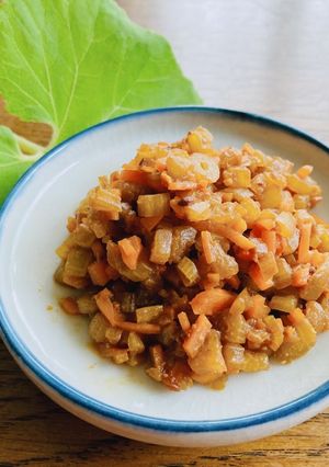 ふきの茎味噌　にんじん入り-レシピのメイン写真