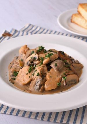 鶏肉ときのこのクリーム煮～適塩～-レシピのメイン写真