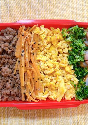 そぼろ、高1娘ちゃん弁当-レシピのメイン写真