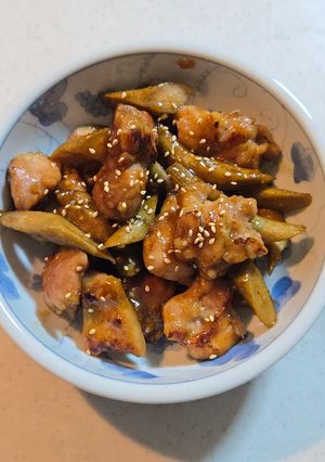 鶏ごぼう-レシピのメイン写真
