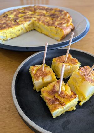 オリーブオイル多っ!スペイン風オムレツ-レシピのメイン写真