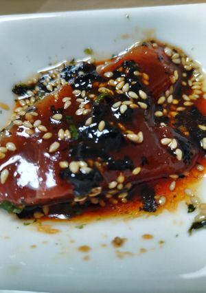 かつおの韓国風漬け※混ぜるだけの簡単副菜-レシピのメイン写真