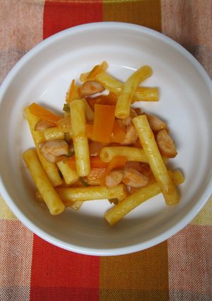【保育園おやつ】マカロニナポリタン-レシピのメイン写真