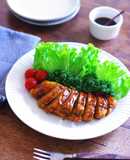 レンジで！鶏むね肉のカレー照り焼きチキン