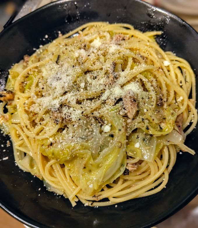 簡単!オイルサーディンとキャベツのパスタ-レシピのメイン写真