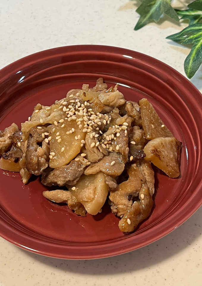 ごはんが進む！豚肉と大根の甘辛炒め-レシピのメイン写真