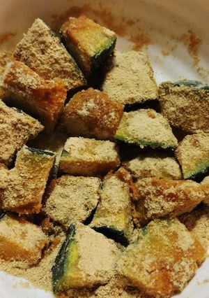 かぼちゃのごまきな粉まぶし-レシピのメイン写真