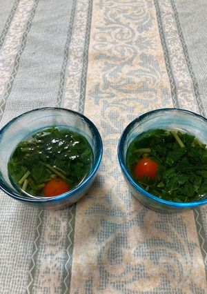 モロヘイヤとトマトのスープ-レシピのメイン写真