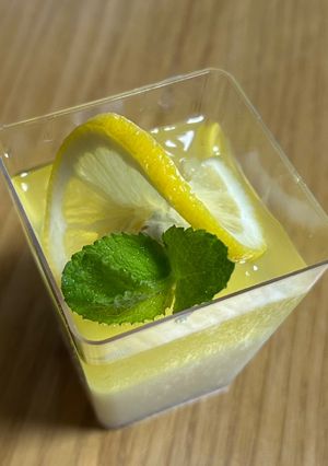 夏に最高👍レモンゼリー🍋の杏仁豆腐-レシピのメイン写真