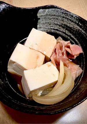 レンジでベーコン肉どうふ【簡単】-レシピのメイン写真