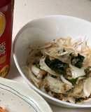 新玉ねぎとワカメのおかかぽん酢