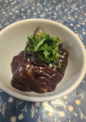 冷やしておいしい！茄子の白だし大葉漬け-レシピのメイン写真