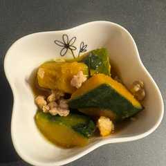 รูปของ かぼちゃの煮物☆鶏そぼろあん