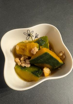 かぼちゃの煮物☆鶏そぼろあん-レシピのメイン写真