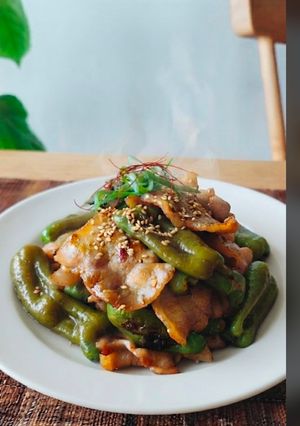 レンジで副菜ピーマン大量消費♪包丁不要♪-レシピのメイン写真