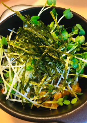 毎日の納豆●カイワレ大根たっぷり盛り-レシピのメイン写真