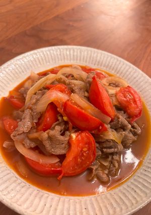 牛肉とトマト炒め-レシピのメイン写真
