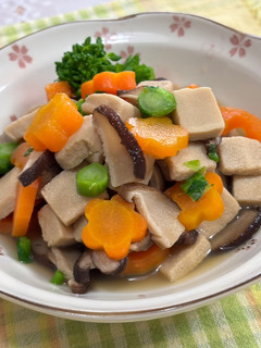 高野豆腐と椎茸のうま煮♪-レシピのメイン写真