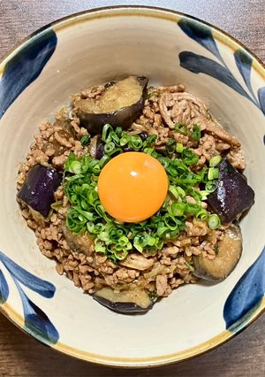 豚ひき肉とナスの麻辣丼-レシピのメイン写真