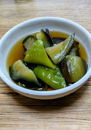 ナスとピーマンの冷やし煮浸し-レシピのメイン写真