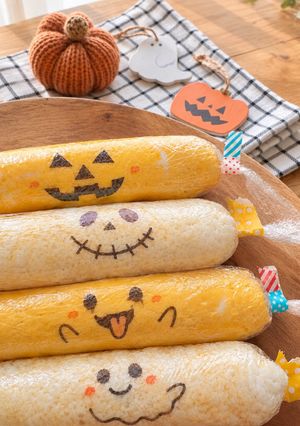簡単デコ🎃ハロウィンスティックオムライス-レシピのメイン写真
