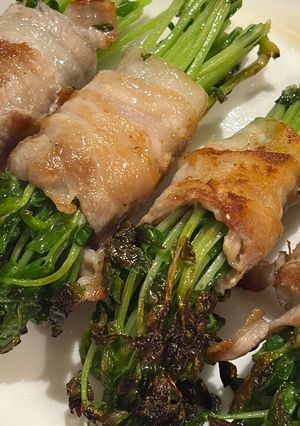 豆苗の豚バラ巻き-レシピのメイン写真