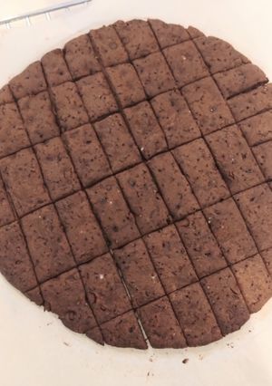 割って食べる米粉のチョコチップクッキー-レシピのメイン写真