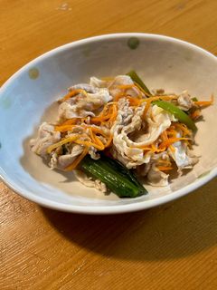 豚しゃぶと小松菜の和え物-レシピのメイン写真