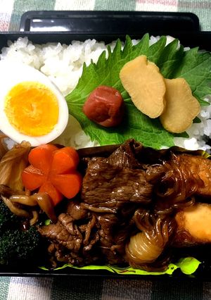 1/14ﾖｯﾁｬﾝ☆すき焼きお弁当-レシピのメイン写真