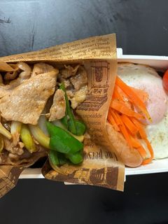高校生男子弁当記録22 のり弁&生姜焼き-レシピのメイン写真