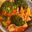 サラダ豆豚ばらブロッコリーのトマト煮込み