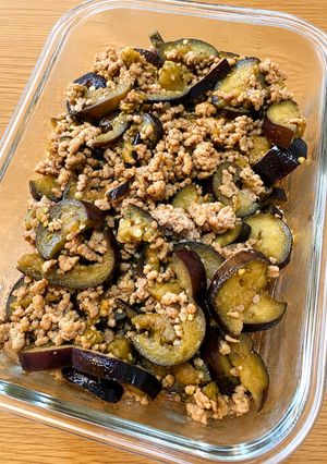 ナスと豚ひき肉の甘辛そぼろ炒め-レシピのメイン写真
