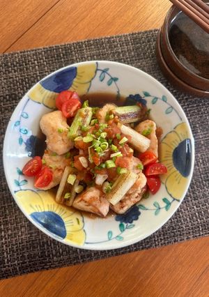手間いらず★鶏胸肉とトマトのポン酢南蛮-レシピのメイン写真