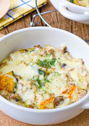 かぼちゃときのこの和風豆腐グラタン-レシピのメイン写真