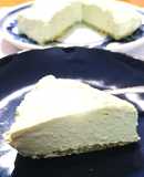 水切りヨーグルトの抹茶レアチーズケーキ