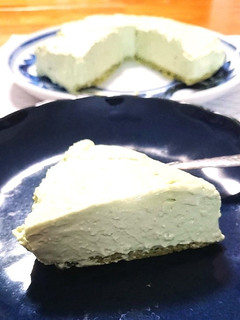 水切りヨーグルトの抹茶レアチーズケーキ-レシピのメイン写真