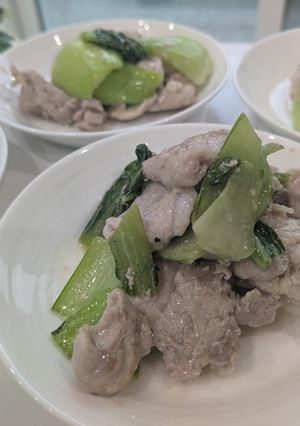 チンゲン菜と豚肉の炒め物-レシピのメイン写真