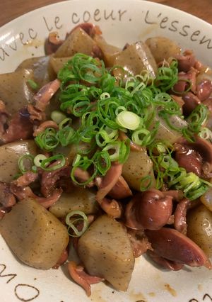 砂肝とこんにゃくの炒め煮-レシピのメイン写真