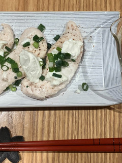 鶏ささ身の酒粕焼き(クリームチーズ添え)-レシピのメイン写真