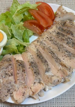 サラダチキン　アムウェイの鍋で-レシピのメイン写真