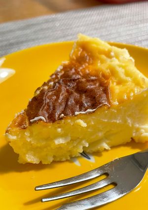 混ぜて焼くだけ！とろとろチーズケーキ-レシピのメイン写真