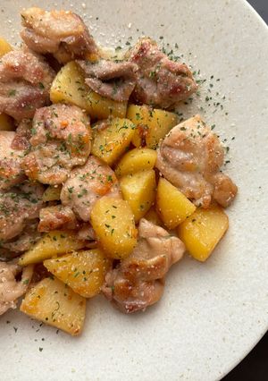 鶏モモ＋ポテト×マーマレードジャム＋醤油-レシピのメイン写真
