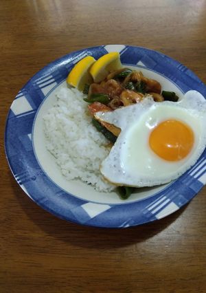 節約エスニック！手抜き！ちくわでガパオライス-レシピのメイン写真