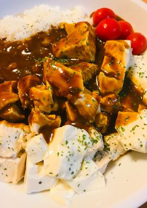 レトルト●塩茹で豆腐チキンカレー-レシピのメイン写真