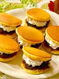 HMで☆簡単ミニクリームどら焼き